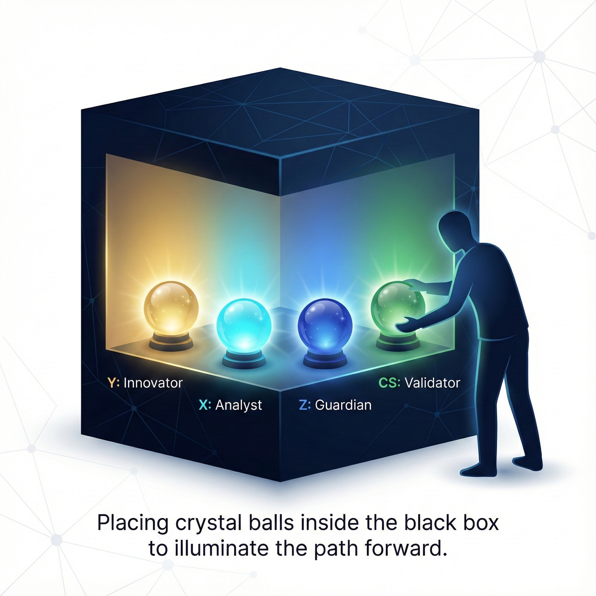 Crystal Balls Inside Black Box